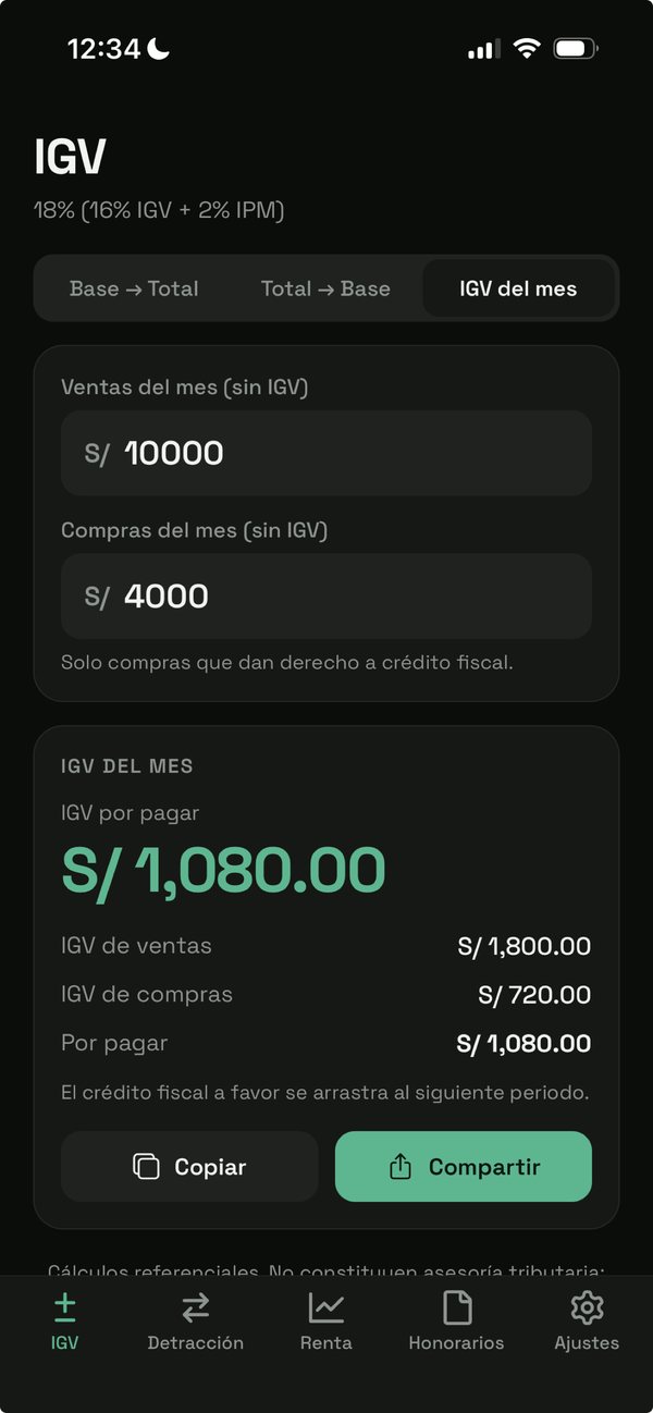 IGV del mes