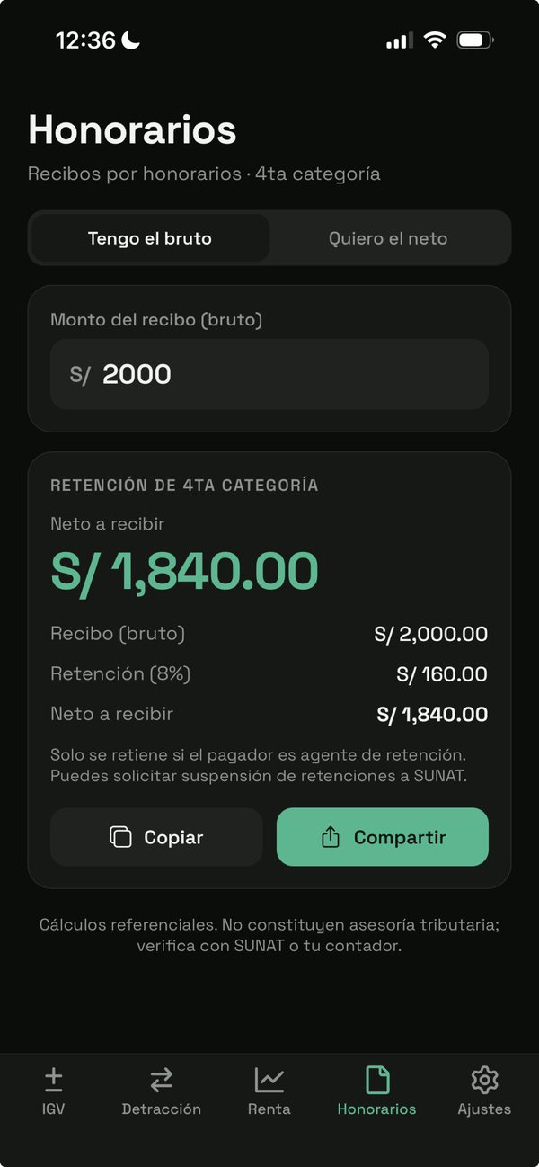 Honorarios